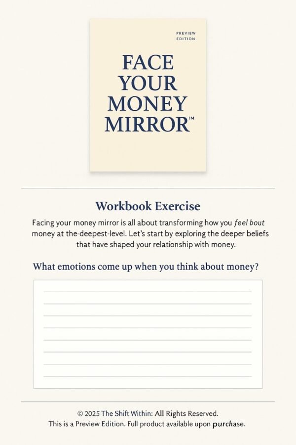 FACE YOUR MONEY MIRROR"