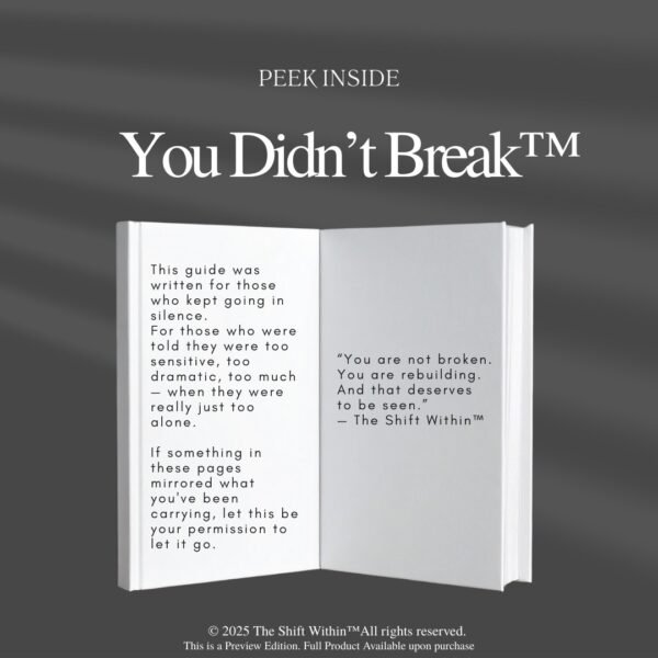 You Didn't Break